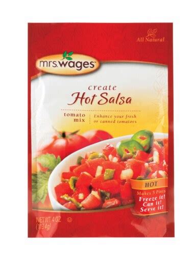 Mrs Wages Hot Salsa Tomato Mix Oz King Soopers