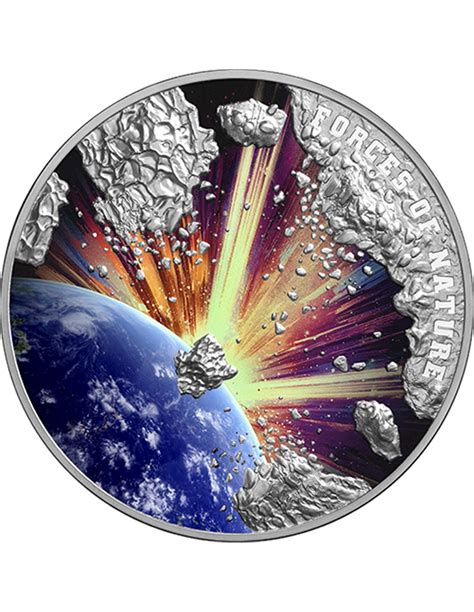 Meteorite Forces Of Nature Oz Silver Coin Niue