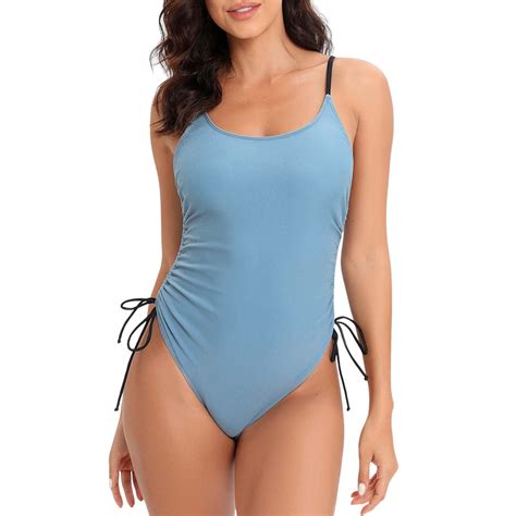 Szxzygs Retro Swimsuit For Women Womens Retro Ruched Two Piece Strappy