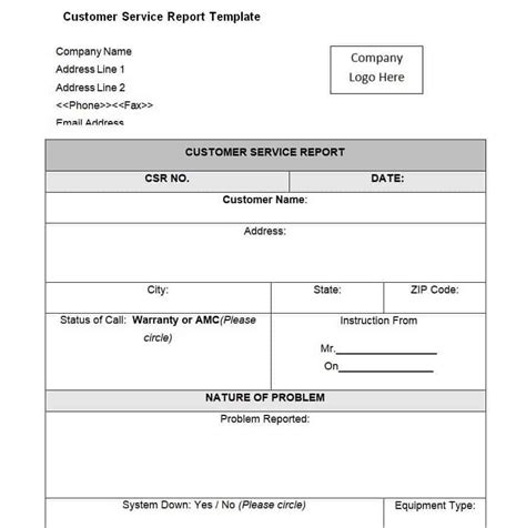 21 Official Customer Service Report Templates