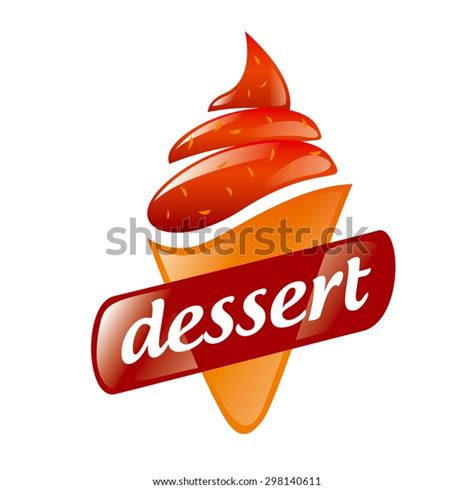 Vector Logo Strawberry Ice Cream Stock Vector Royalty Free 298140611