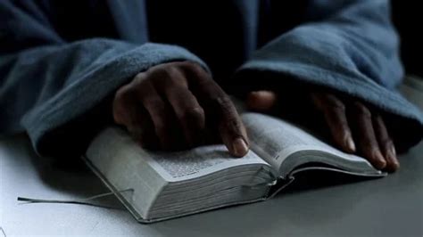 Black Man Praying To God With Bible In H Stock Video Pond5