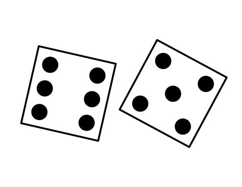 dice number  clipart