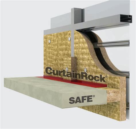 Curtain Wall Thermal Acoustic Fire Resistance Insulation Applications Rockwool Rock Wool Slab