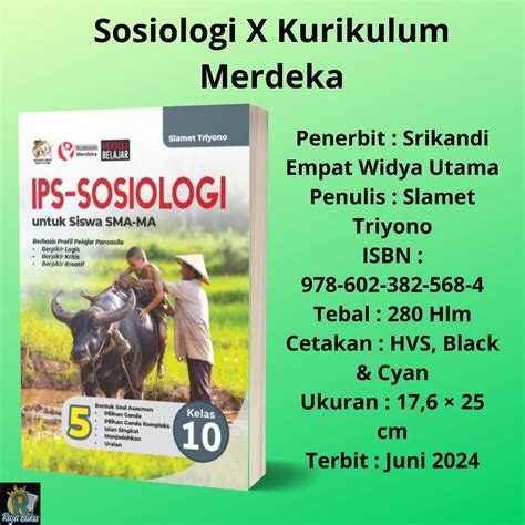 Jual BUKU IPS SOSIOLOGI UNTUK SISWA SMA MA KELAS 10 X KURIKULUM MERDEKA