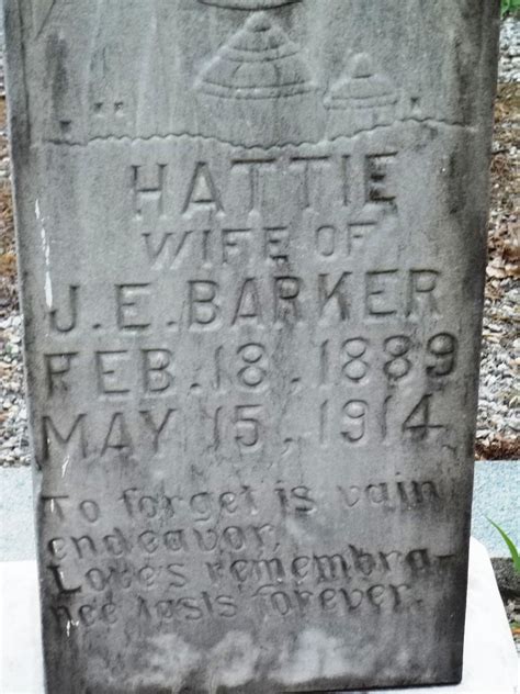 Hattie M Herd Barker Find A Grave Memorial