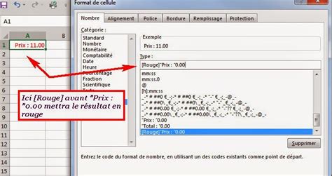 Cellule Format Personnalise Cellules Excel