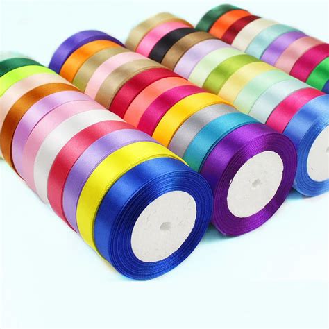 Rouleau De Rubans En Satin De Soie 25 Yards 6 10 15 20 25 40 50 Mm