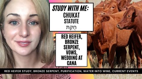 39 Chukat Torah Portion Statute חקת Red Heifer the bronze