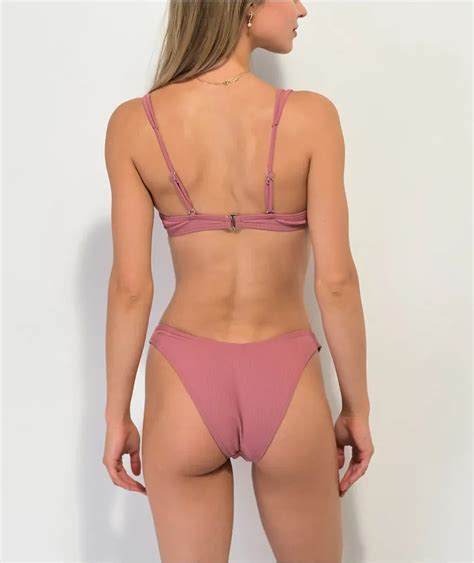 Damsel Amy Flat Rib Lotus Pink High Leg Bikini Bottom Mall Of America