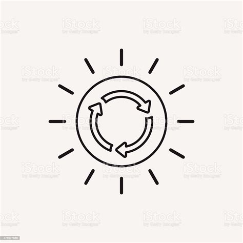 Environmental Protection Concept Solar Energy Line Icon Stock Illustration Download Image Now