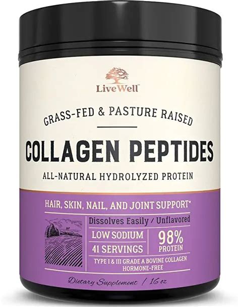 Livewell Collagen Peptides | Collagen peptides, Collagen, Peptide powder