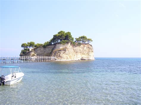 Cameo Island From Laganas Beach Photo From Agios Sostis In Zakynthos