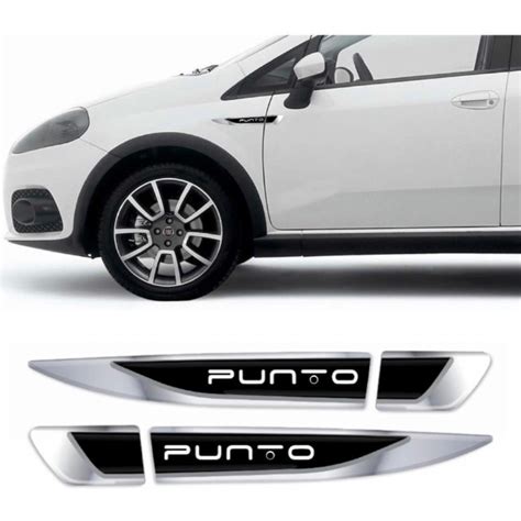 Par Aplique Lateral Adesivo Fiat Novo Punto 2016 2017 18 19 Shopee Brasil