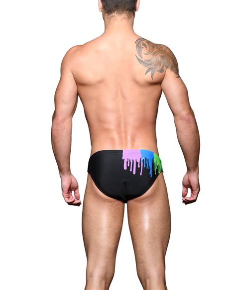 Andrew Christian Slipov Plavky Bikini Pride Drip Black M Nage Cz