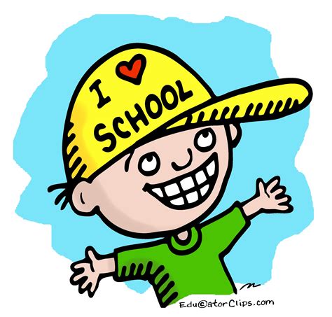 I love School Kid Clip Art