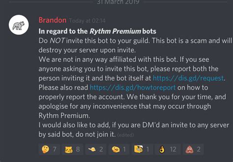 Rhythm Discord Bot Commands