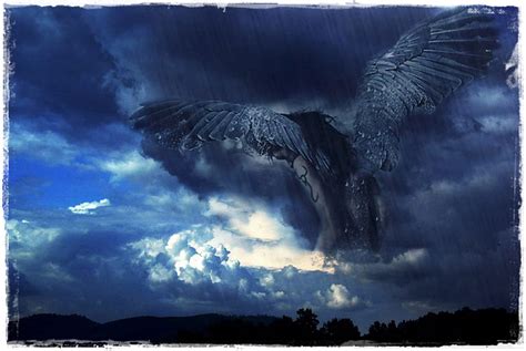 1920x1080px 1080P free download ღ Angel of Rain ღ wings rain blue