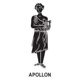 Apollon Dibujado A Mano Gris Descargar PNG SVG Transparente