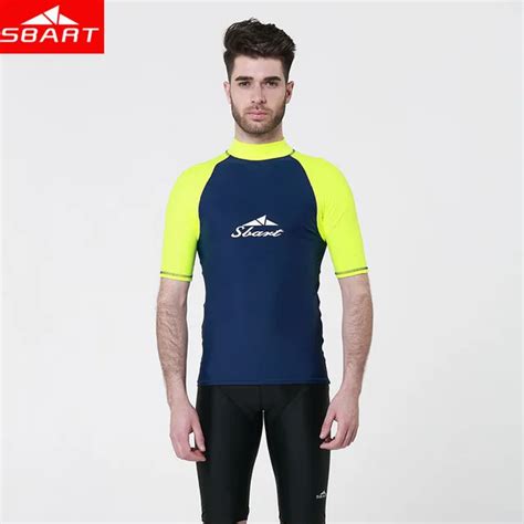 Sbart MMA hombres lycra camisa Anti ultravioleta Windsurf traje de baño