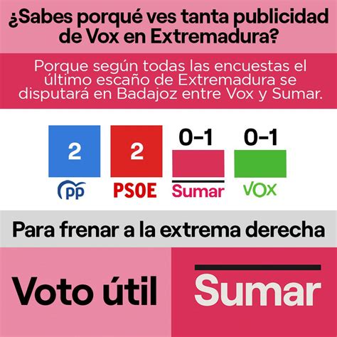 Unidas Por Extremadura On Twitter En Nuestra Mano Est Que La Extrema