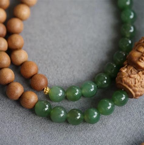 Tibetan Sandalwood Jade Tara Bodhisattva Buddhist Bracelet Mr Little