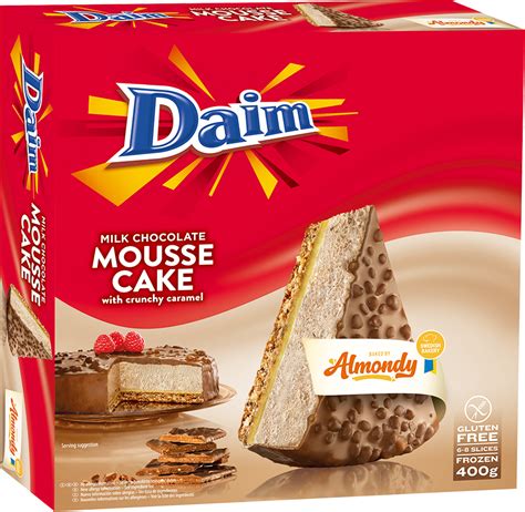 Šaldytas migdolinis putėsių pyragas ALMONDY DAIM 400 g nepjaustytas