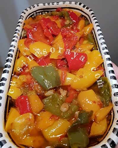 Makbouba Salade Tomates Et Poivrons Confits De Cuisinesoraya Et Ses