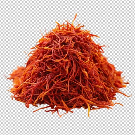 saffron  transparent background premium ai generated psd