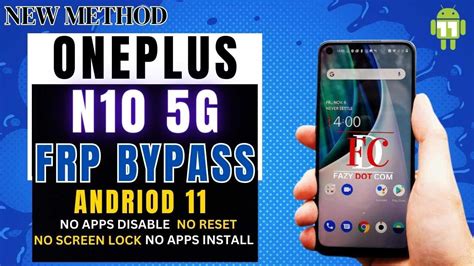 New Method Oneplus N G Frp Bypass No Apps Disable No Pattren