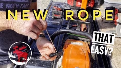 A How To Replace A Chainsaw Pull Cord Video Is It Really That Easy