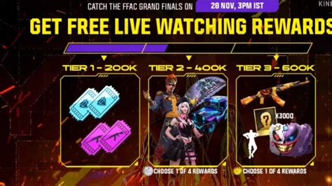 FREE FIRE NEW EVENT FFAC LIVE WATCHING MILESTONE REWARD FREE FIRE