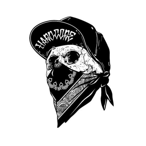 Calavera Con Gorra Vector Premium Premium Vector Freepik Vector