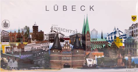 Lübeck Postkarte von L G Hunt Galerie Ansichtssache