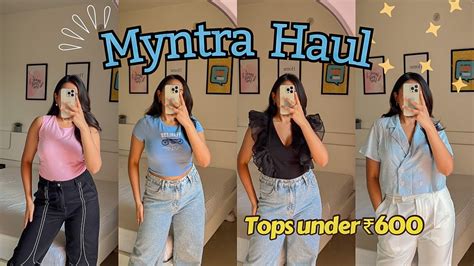 Huge Myntra Tops Haul Under Ananya Dalmia Youtube