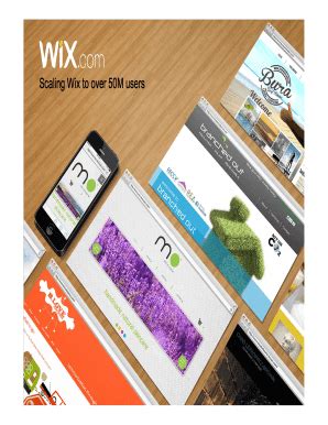 Fillable Online Scaling Wix To Over M Users Fax Email Print Pdffiller