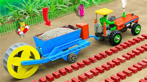 Diy Tractor Making Bulldozer Train Mini Radha Krishna Trolly Gauri