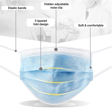 Disposable 3-Ply Face Masks - Cotton Creations