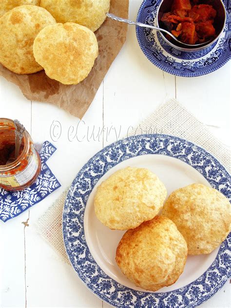 Poori Deep Fried Puffed Bread By Ecurry Food Egg Recipes For