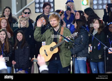 Ed Sheeran performing live on NBC's 'Today' show Featuring: Ed Sheeran ...