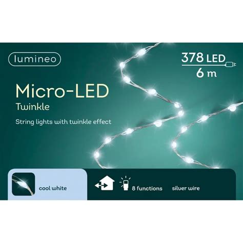 Lumineo Micro Wire Extra Dense Twinkle Lights Cool White Lights