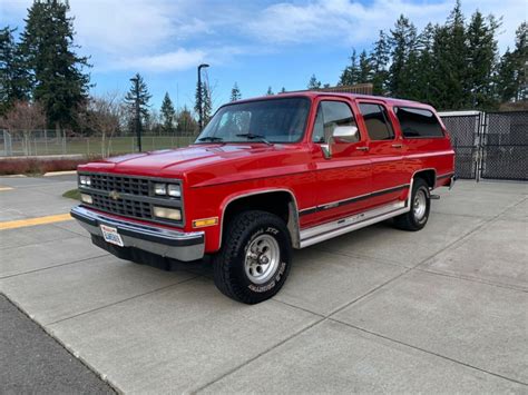 1989 Chevy Suburban 4wd Silverado 109k 350 Ac Stock Original No Reserve