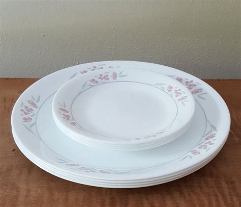 Vintage Corelle Silk Blossoms Dinnerware 20 Piece Set For 4 Etsy