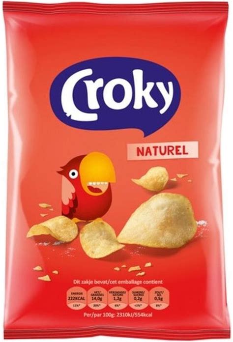 Bol Croky Chips Naturel Doos Van Stuks Zakjes