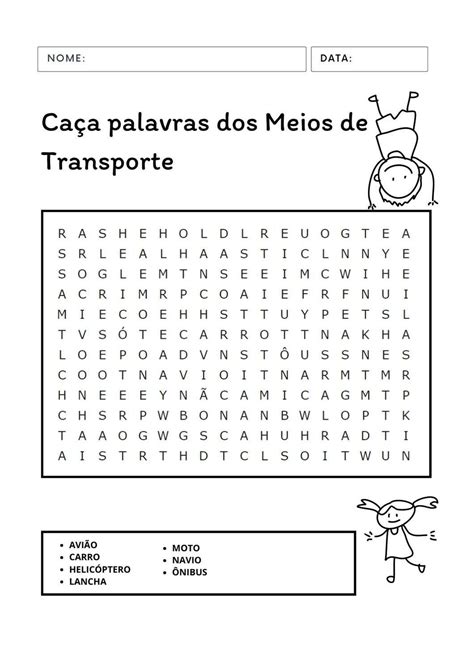 Meios de transporte educação infantil 8 atividades criativas