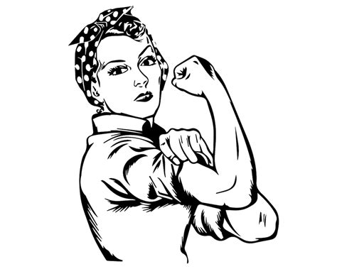 Rosie The Riveter SVG