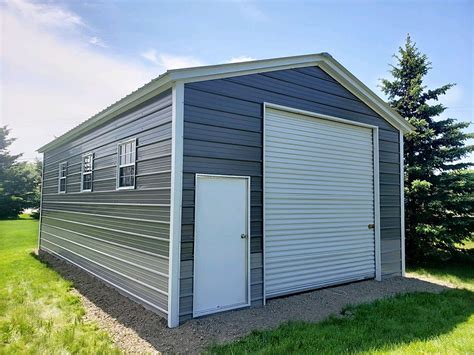 20x40x10 Metal Building w/ Roll Up Door, Walk-in Door & Windows - Fully ...