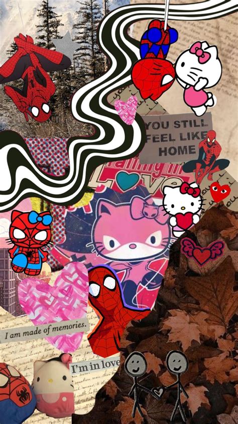 Spiderman Hello Kitty Wallpapers Top Free Spiderman Hello Kitty