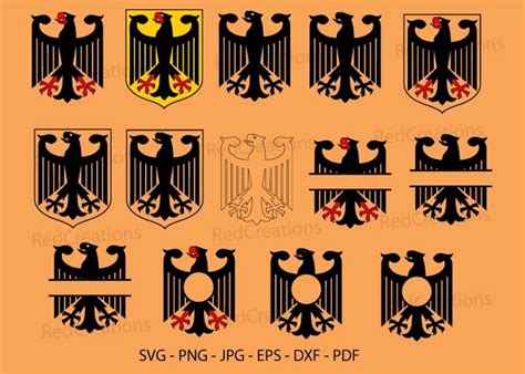 Germany National Country Flag Crest Svg Graphic by RedCreations ...