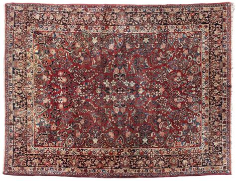 Lot A Large Persian Sarouk Woolen Rug